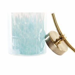 Vas DKD Home Decor Bl Gyllene Metall Glas Medelhavs 19 x 15 x 4