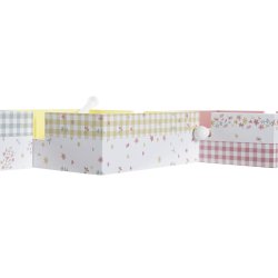 Servetthllare DKD Home Decor Vichy Sweet Metall Aluminium Tr M