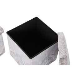 Allsidig lda DKD Home Decor Hopfllbar PU Tropiskt (2 antal) (3