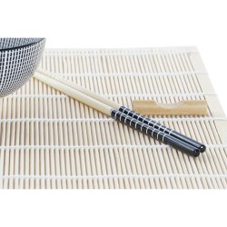 Sushiset DKD Home Decor 14,5 x 14,5 x 31 cm Svart Stengods Orien