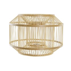 Lampskrm DKD Home Decor Naturell Bambu 40 x 40 x 28 cm