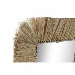 Vggspegel DKD Home Decor Naturell Bali 55 x 3 x 55 cm (55 Delar