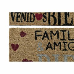 Drrmatta DKD Home Decor Rd Svart Brun Gummi 2 antal Urban Koko