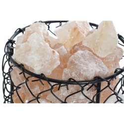 Belysning dekoration DKD Home Decor Salt Svart Orange 15 W 17 x