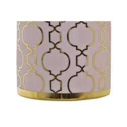 Vas DKD Home Decor Rosa Gyllene Porslin Orientalisk Kromad 14 x