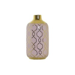 Vas DKD Home Decor Rosa Gyllene Porslin Orientalisk Kromad 13 x
