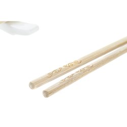 Sushiset DKD Home Decor Bambu Skiffer Naturell Orientalisk 28 x