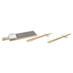 Sushiset DKD Home Decor Bambu Skiffer Naturell Orientalisk 28 x