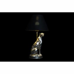 Bordslampa DKD Home Decor Silvrig Svart Gyllene 26 x 26 x 46 cm