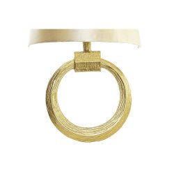 Vgglampa DKD Home Decor Gyllene Polyester Aluminium 220 V 50 W