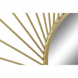 Vggspegel DKD Home Decor Gyllene 84 x 2,5 x 84 cm