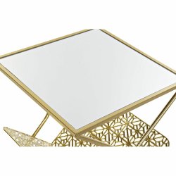 Tidningsstll DKD Home Decor Gyllene Metall Speglar 45 x 45 x 55