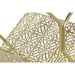 Tidningsstll DKD Home Decor Gyllene Metall Speglar 45 x 45 x 55
