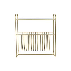 Tidningsstll DKD Home Decor Speglar Gyllene Metall (76 x 35 x 8