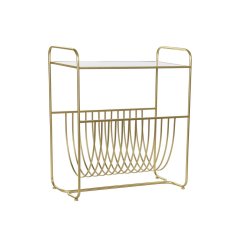 Tidningsstll DKD Home Decor Speglar Gyllene Metall (76 x 35 x 8
