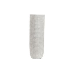 Vas DKD Home Decor 20 x 12 x 58 cm Vit Harts Modern