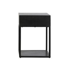 Nattduksbord DKD Home Decor Gyllene 35 x 40 x 55 cm Svart Metall