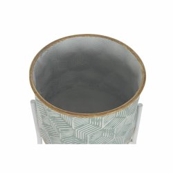 Kruka DKD Home Decor Dvobarvna Metall 35 x 35 x 91 cm Rund (2 an