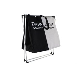 Tvttkorg DKD Home Decor Hopfllbar Double Metall Polyester (63