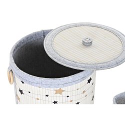 Multifunktionell korg DKD Home Decor Bambu Stjrnor 36 x 36 x 50