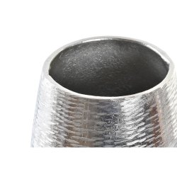 Vas DKD Home Decor Ansikte Silvrig Aluminium Modern (19 x 19 x 3