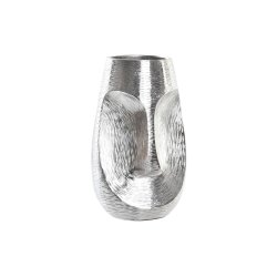Vas DKD Home Decor Ansikte Silvrig Aluminium Modern (19 x 19 x 3