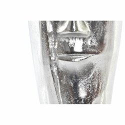 Vas DKD Home Decor Silvrig Aluminium Modern Ansikte 15 x 13 x 31