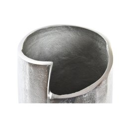 Vas DKD Home Decor Silvrig Aluminium Modern Ansikte 15 x 13 x 31