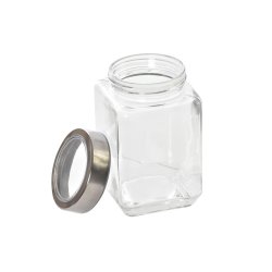 Uppsttning med 3 Burkar DKD Home Decor 750 ml 8,5 x 8,5 x 18 cm