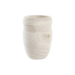 Kruka DKD Home Decor Brun Naturell Fyrkantig Boho 15 x 15 x 20 c