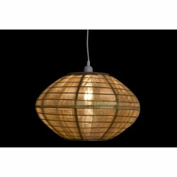 Taklampa DKD Home Decor Naturell Gyllene Brun Bambu 50 W (42 x 4