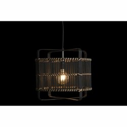 Taklampa DKD Home Decor Svart Bambu 50 W 40 x 40 x 35 cm