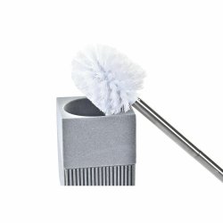 Toalettborste DKD Home Decor Scandi Silvrig Gr Rostfritt stl A