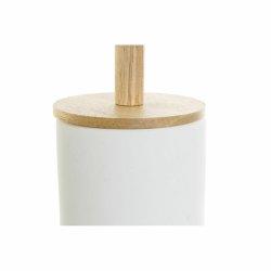 Toalettborste DKD Home Decor 10 x 10 x 38 cm Naturell Vit Stengo