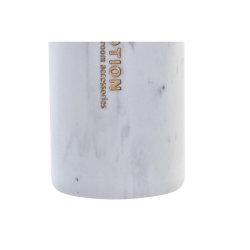 Tvldispenser DKD Home Decor Marmor Vit Naturell Harts Gummi Pla