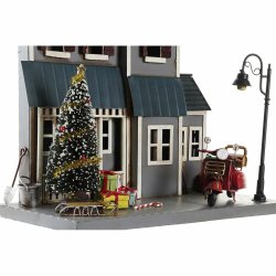 Julgranskula DKD Home Decor Metall PVC Hus (30 x 12,5 x 40 cm) (