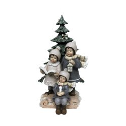 Julgranskula DKD Home Decor Harts Pojkar (11,5 x 11,5 x 21 cm) (