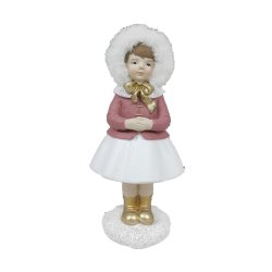 Julgranskula DKD Home Decor Harts Flickor (4 x 4 x 9,5 cm) (2 an