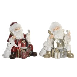 Julgranskula DKD Home Decor Harts (2 antal) (14 x 12 x 14 cm)
