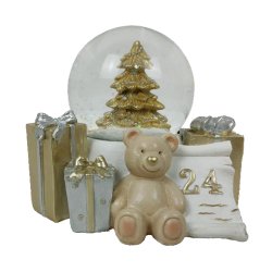 Julgranskula DKD Home Decor Harts Bjrn (11 x 9 x 9 cm) (2 antal