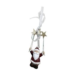 Julgranskula DKD Home Decor Harts Tomte (6,5 x 4 x 13,5 cm) (6 a