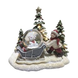 Julgranskula DKD Home Decor Harts (16 x 12,5 x 14,5 cm) (2 antal