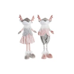 Prydnadsfigur DKD Home Decor Jul Djur Polyester Rdjur (15 x 11