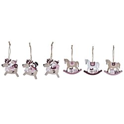 Juldekorationer DKD Home Decor Tr MDF (21 x 8,2 x 1,5 cm) (8 cm