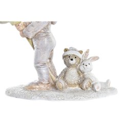 Julgranskula DKD Home Decor Harts Barn (11 x 5,5 x 12 cm) (2 ant