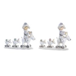 Julgranskula DKD Home Decor Harts (17 x 7,5 x 13,5 cm) (2 antal)
