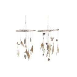 Julgranskula DKD Home Decor Tr (2 antal) (41 x 41 x 40 cm)