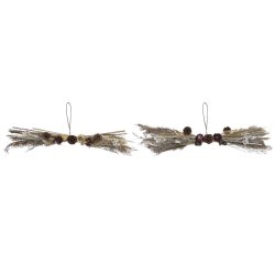 Julgranskula DKD Home Decor Blomster (60 x 15 x 8 cm) (2 antal)