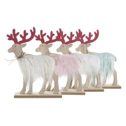 Julgranskula DKD Home Decor Polyester MDF Ren (23 x 5 x 16 cm) (