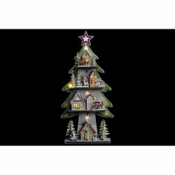 Julgran DKD Home Decor Rd Trd Bl Rosa Tr Grn (23 x 9 x 47 c